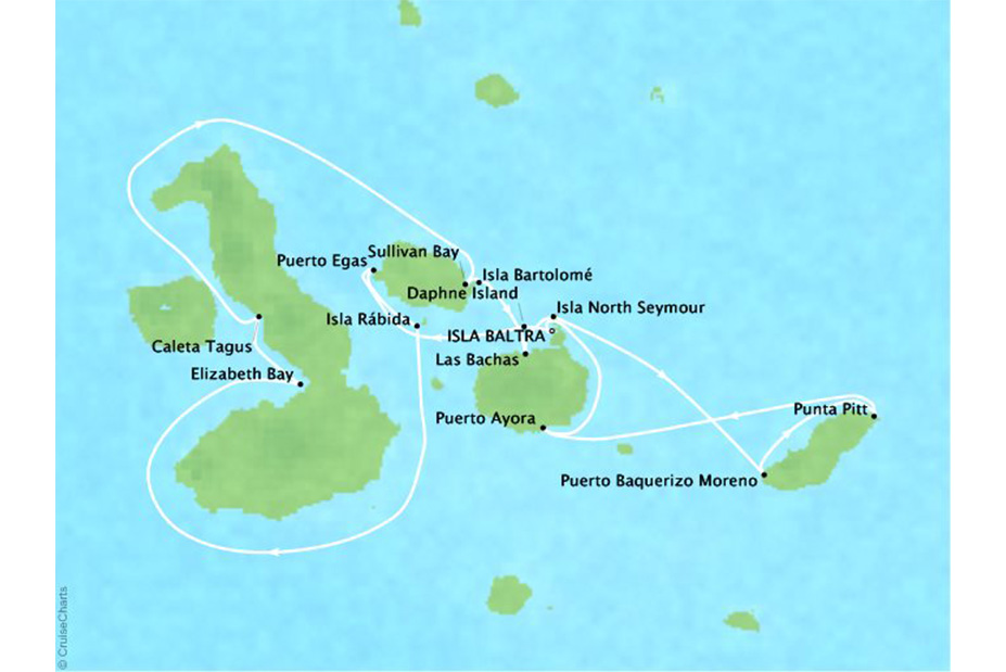 Galapagos Inner Loop Itinerary Celebrity Cruises Expedition