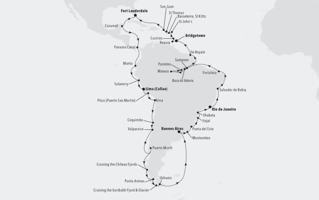 Silverseas Grand South America Cruise